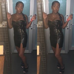 Biker Leather Dress